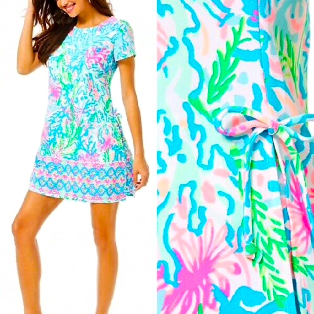 LILLY PULITZER NWT 188.00 BLANCA ROMPER CORAL BAY
